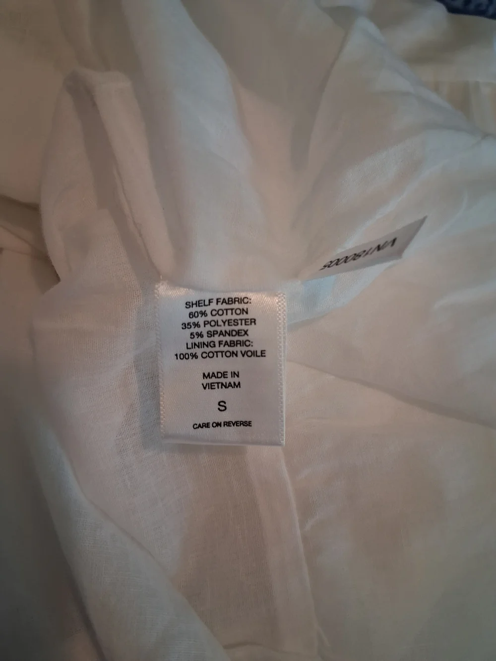 New York & Company White Tiered, Puff Sleeve Midi Dress Cottagecore Boho Coastal - Picture 8 of 8
